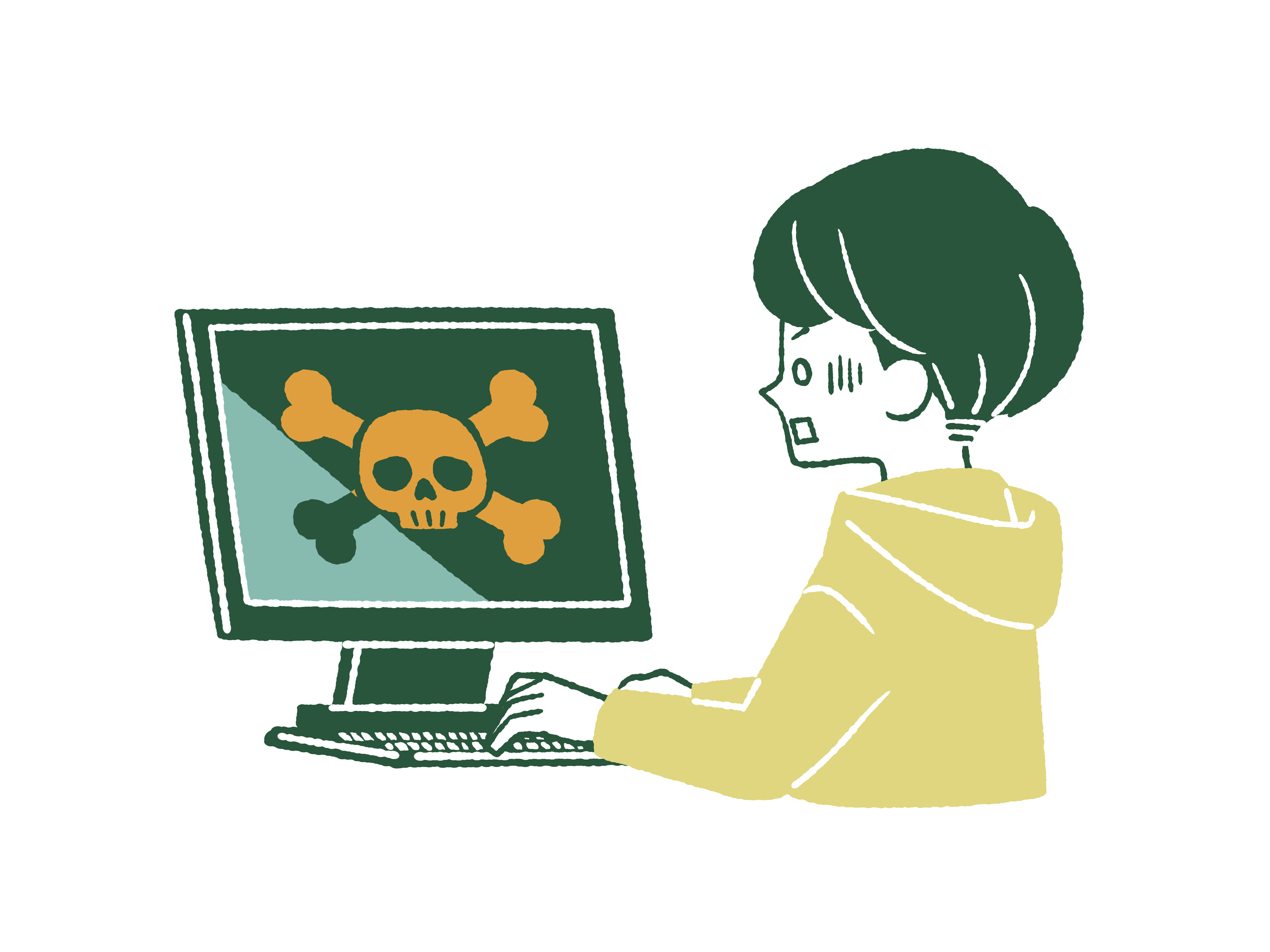 違法サイトには注意！